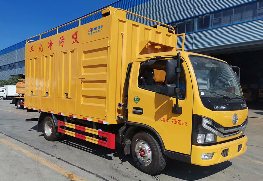 國六東風小多利卡黃牌污水凈化處理車